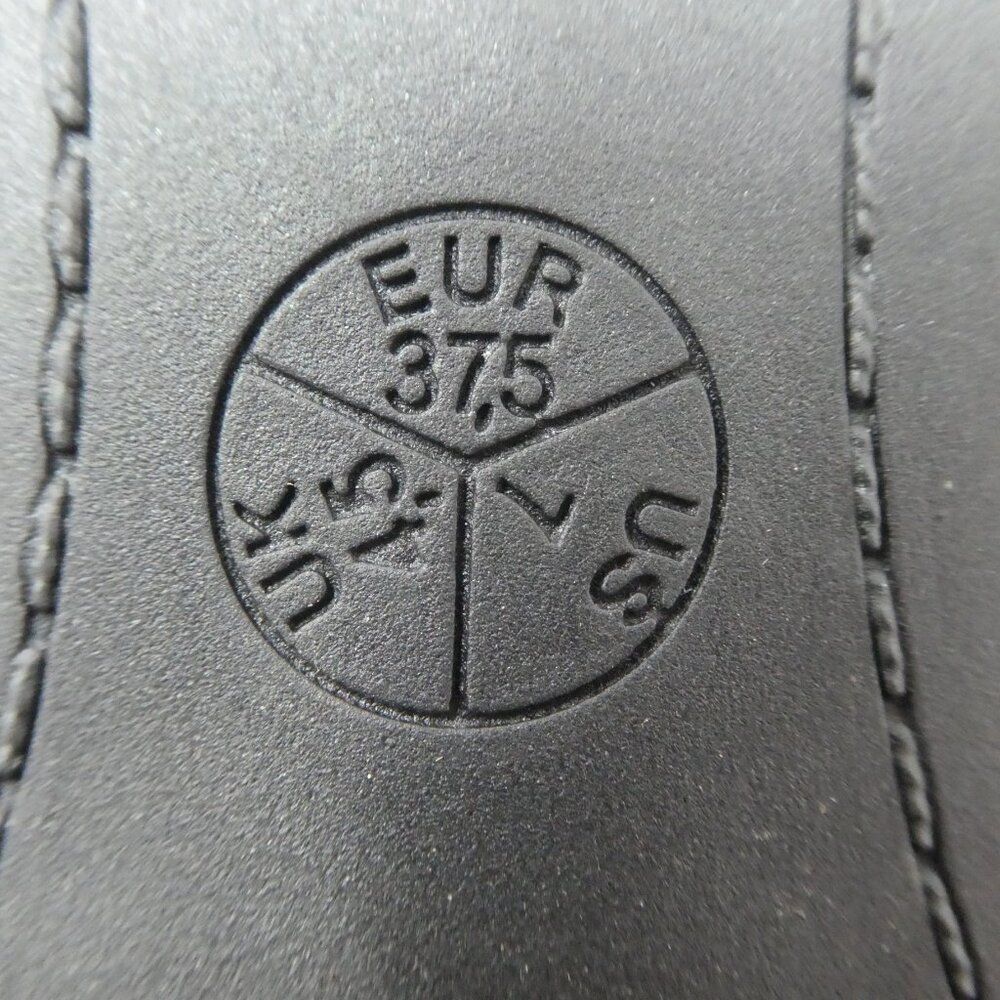 Ara Belinda Gray Black Leather Cap Toe Bow Ballet Flats Womens 7 - Picture 14 of 14